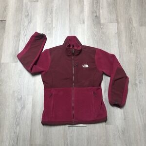The North Face Cranberry Red Women's Size Large Denali Full Zip Fleece Jacket
